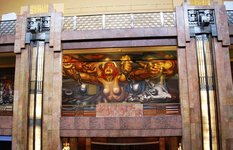 Mural in the Palacio de Bellas Artes by David Alfaro Siqueiros