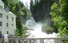 Bad Gastein, waterfall in town