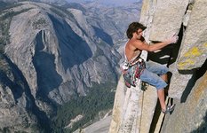 Jimmy Chin climbing Half Dome