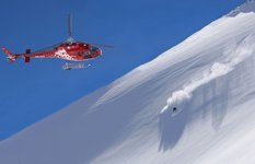 Heli-skiing