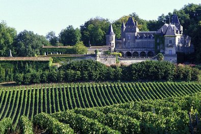 Bordeaux vineyards and wineries