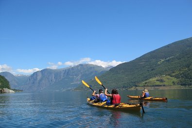 Kayaking in the fjords