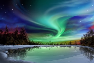 Christmas in Lapland, Nothern Lights